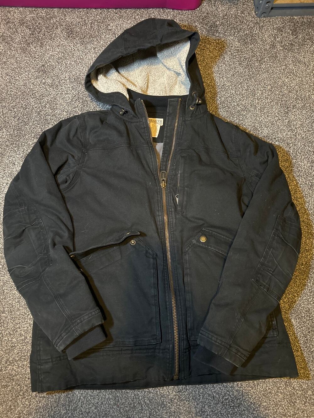 Duluth trading heavy duty jacket women’s small all black